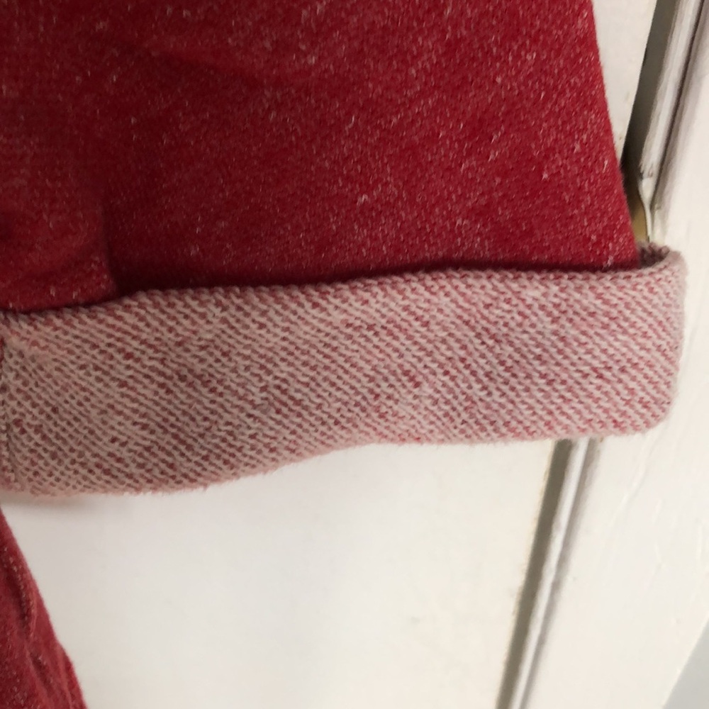 Anne Klein Women's Red Top with Studded Detail Size Large Mid sleeve - Picture 3 of 4